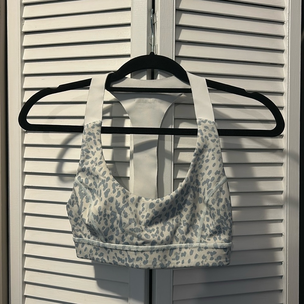 Aurum yoga bra tank cheetah print | blue